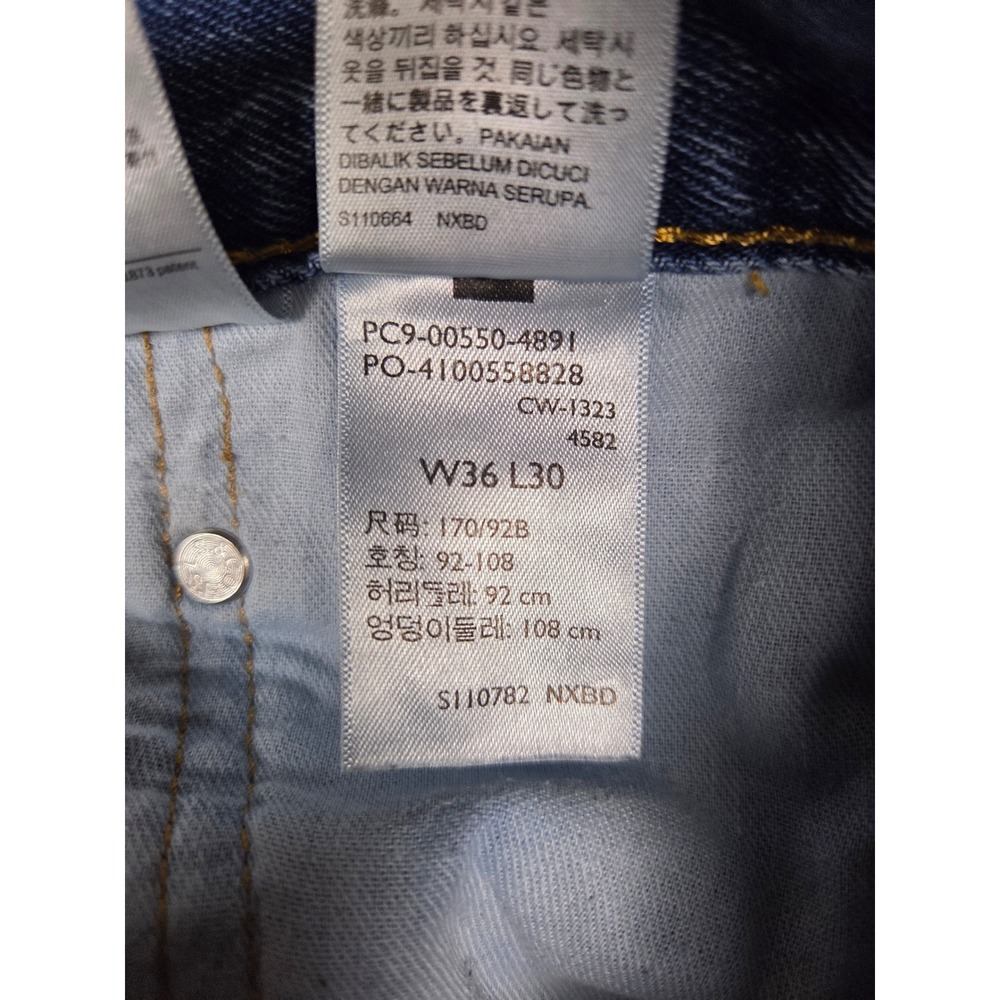 Levi's 550 Relaxed Fit Jeans Mens 36x30 Blue Denim Tapered Leg 00550-4891 - Picture 5 of 13